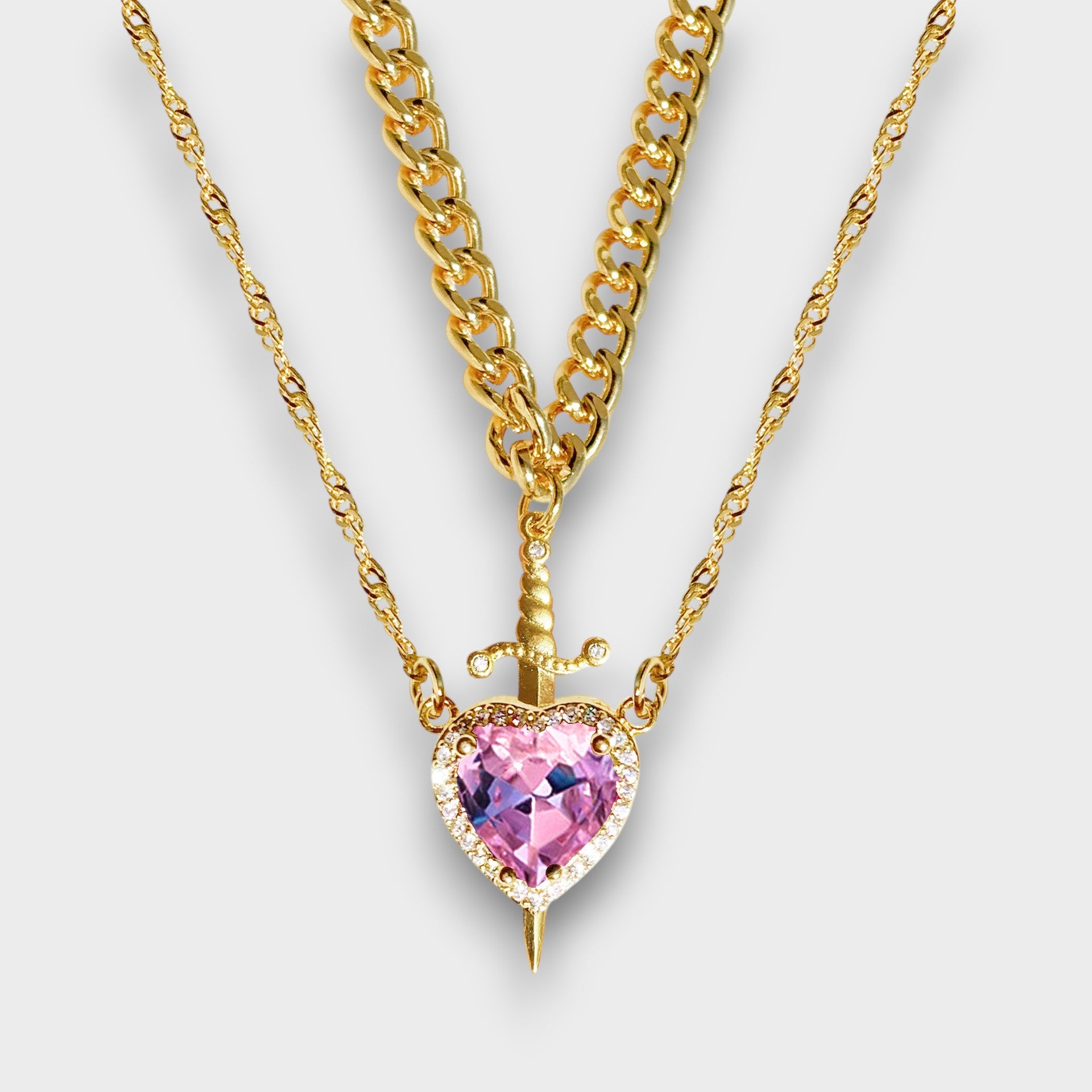 Sword Heart Necklace