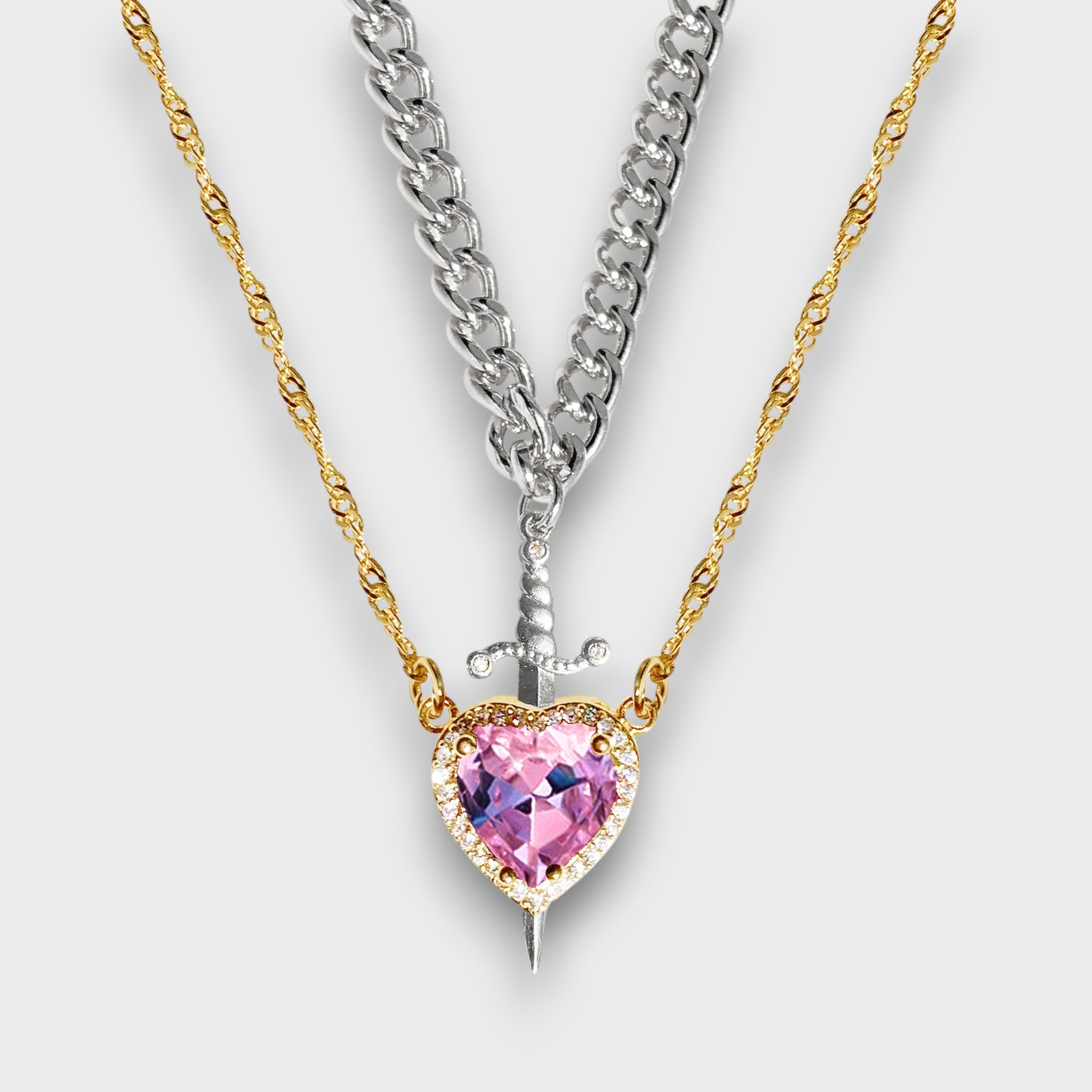 Sword Heart Necklace