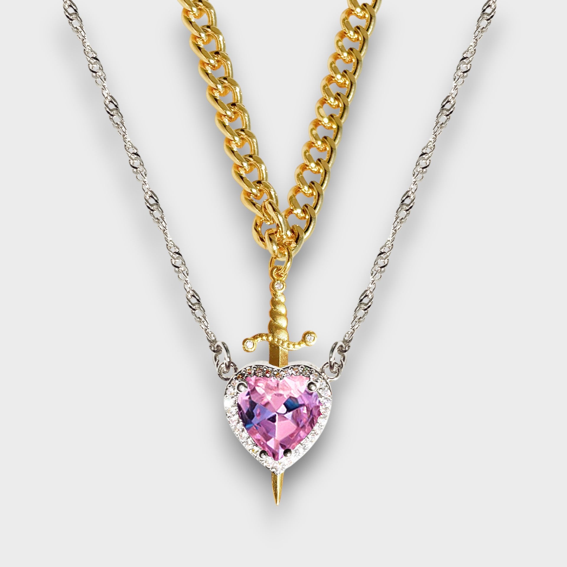 Sword Heart Necklace