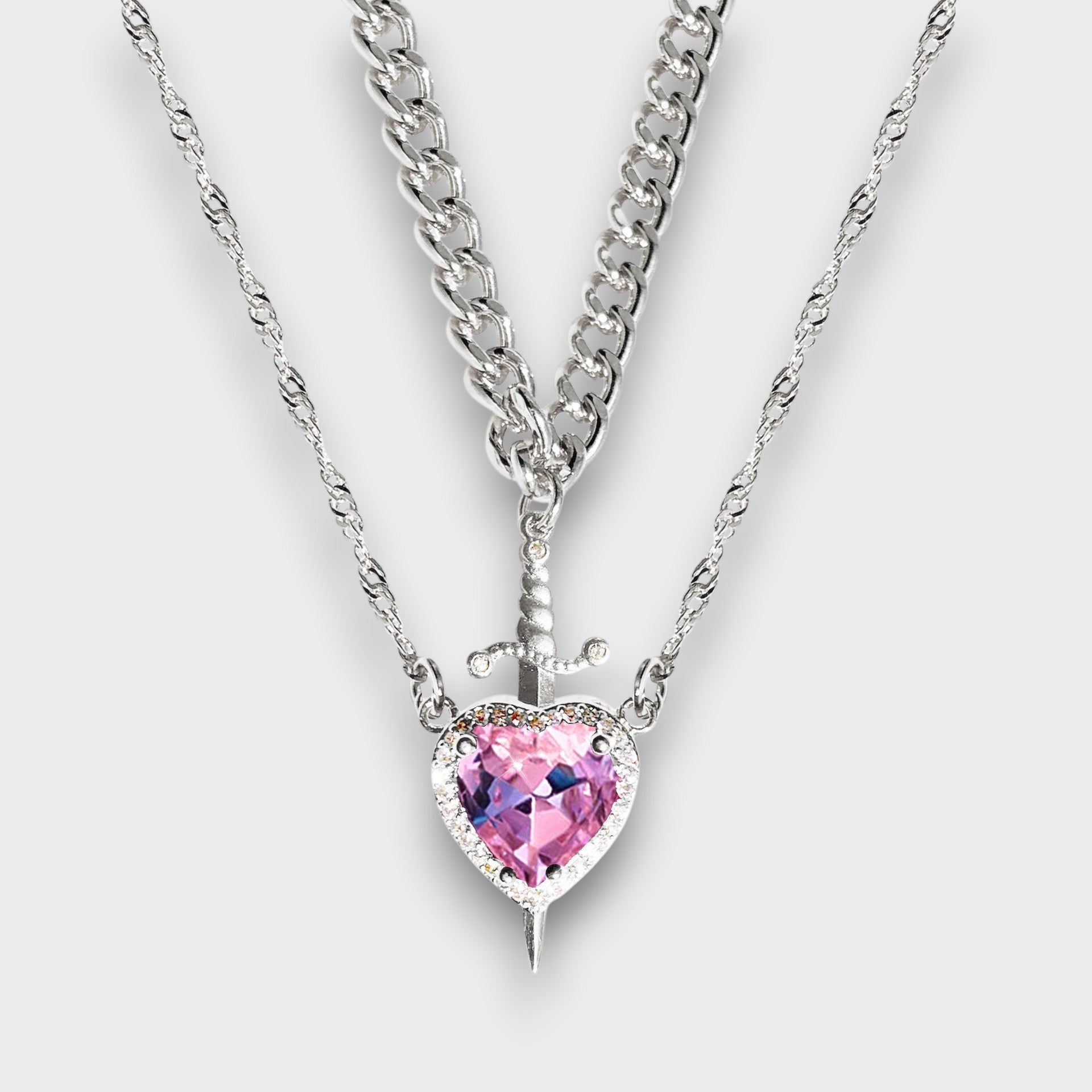 Sword Heart Necklace